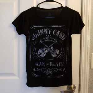 Distressed Johnny Cash T-Shirt Vintage XS